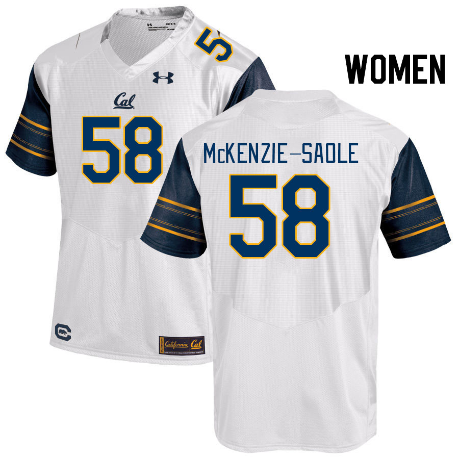 Women #58 Stanley McKenzie-Saole California Golden Bears College Football Jerseys Stitched Sale-Whit